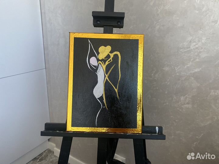 Картина - силуэты холст ручная работа