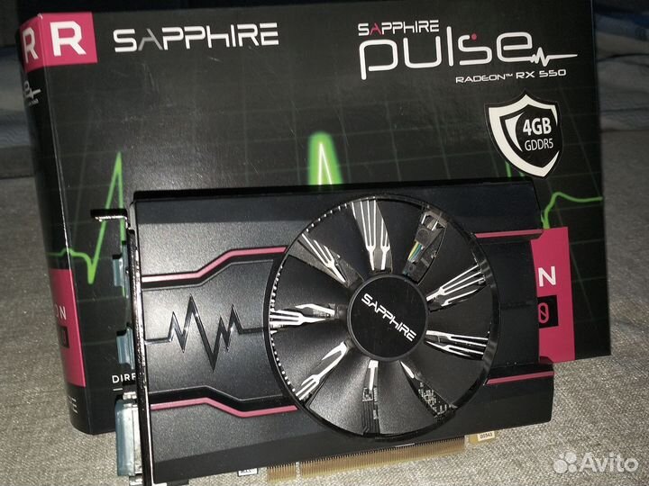 Видеокарта rx550 4gb Sapphire pulse