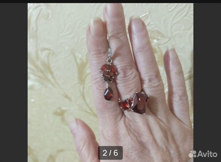 Серьги, кольцо