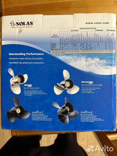 Гребной винт на лодочный мотор Suzuki 9.9-15 solas