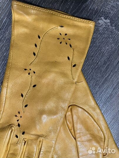Перчатки женские кожаные 6.5 размер