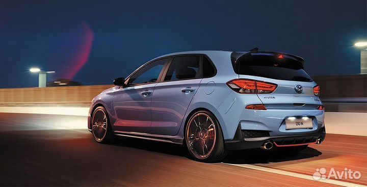 Коврики в салон Hyundai i30 N с бортиком