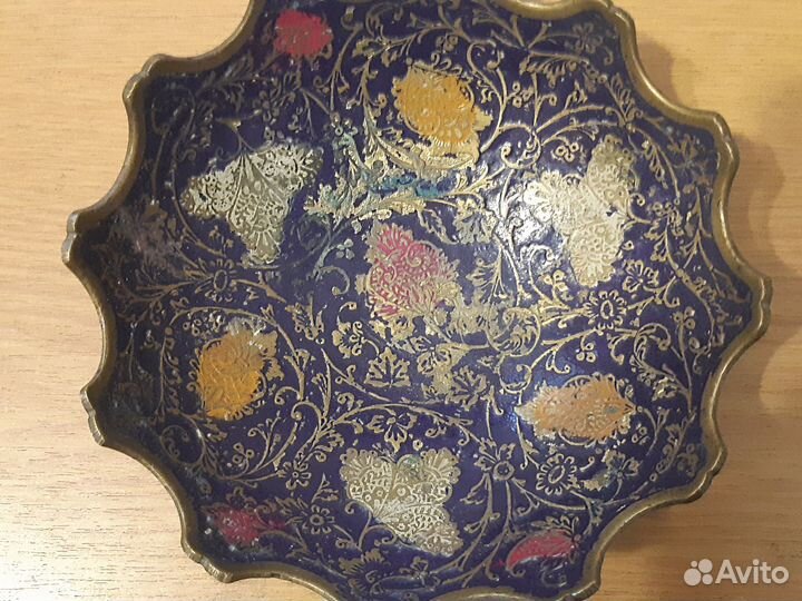 Ваза конфетница, латунь