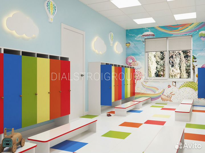 Детские шкафчики.Шкаф в раздевалку детского сада