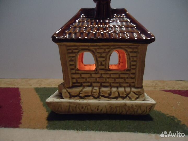 Подсвечник домик керамика Финляндия