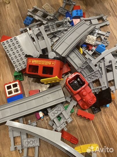 Поезд lego duplo и набор мост