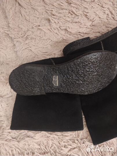 Сапоги женские, на меху, замша, 41 рр