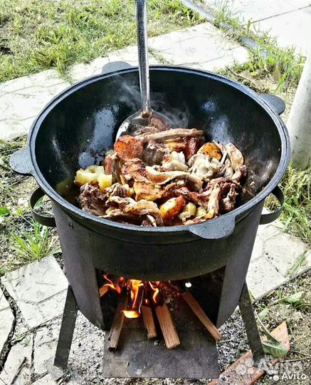 Чугуные Казаны с печкой