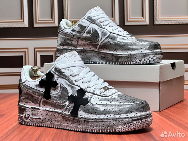 Кроссовки мужские Nike Air Force/Chrome Hearts