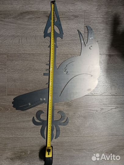 Флюгер на крышу чёрный ворон