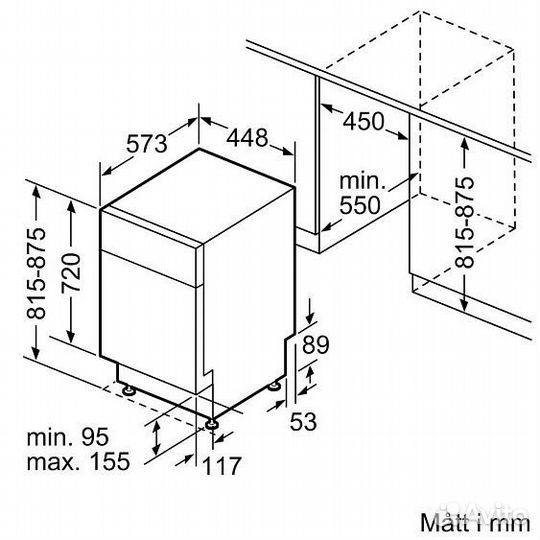 Посудомоечная машина bosch SPU 2HKI57S