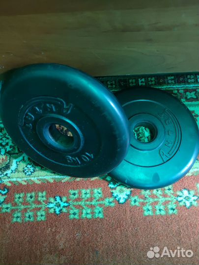 Блины для штанги 10кг х2