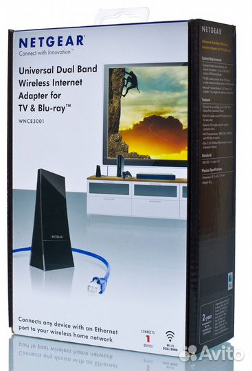 Netgear wnce3001 WiFi адаптер 2.4 / 5 Ghz