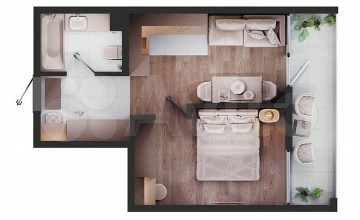 2-к. квартира, 37,4 м², 8/12 эт.