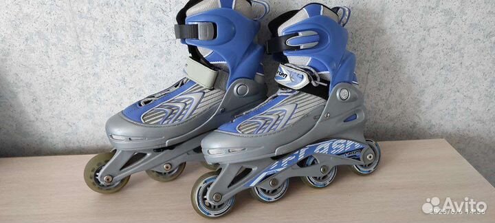 Регулируемые роликовые коньки р38-41
