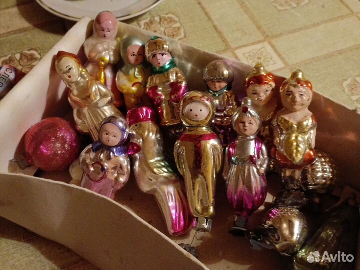 Елочные игрушки СССР на прищепке