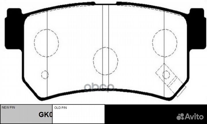 Колодки тормозные дисковые ssangyong rexton/KY