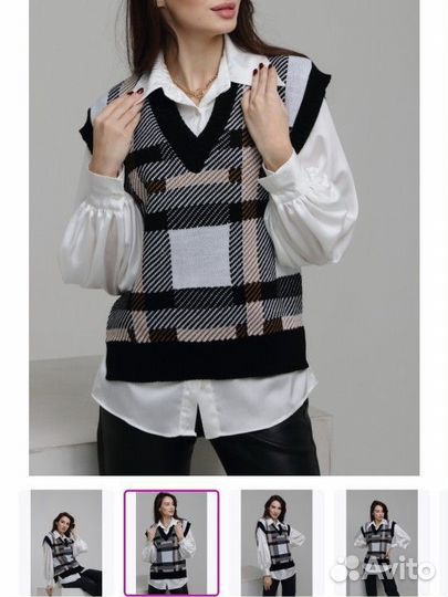 Жилетка женская вязаная