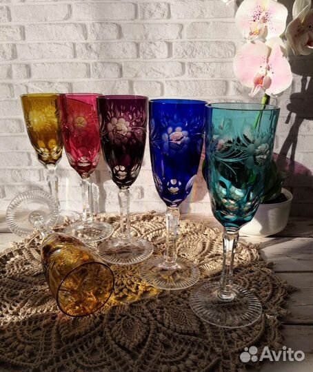 Цветной хрусталь немецкий накладной