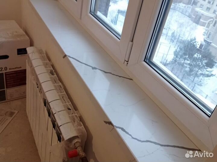 Подоконник из камня, мрамор