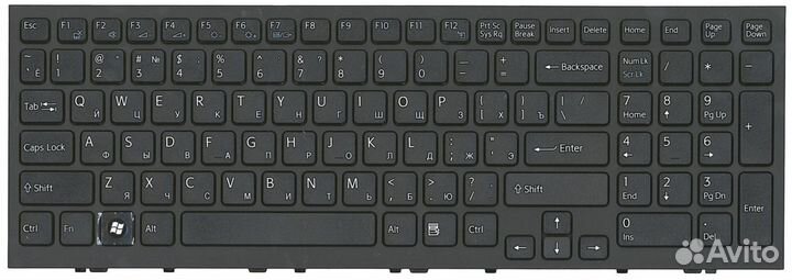 Клавиатура Sony vaio vpceh1J8E/W с рамкой, OEM