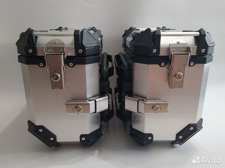 Кофры боковые 35л из алюминия серебристые