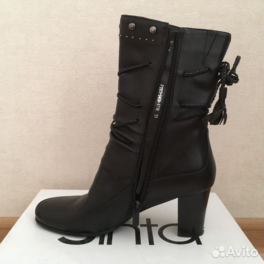 Сапоги женские натуральная кожа 33 размер