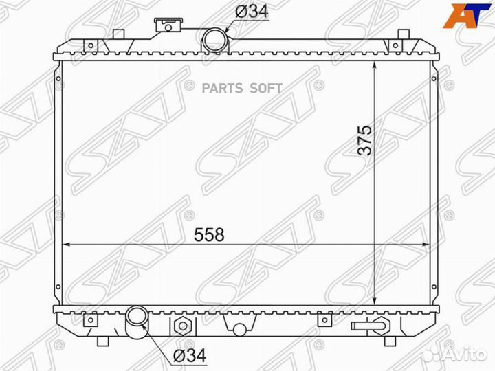 Радиатор охлаждения Сузуки Свифт 04
