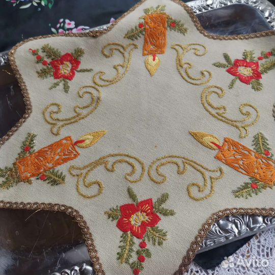 Салфетка винтажная шерсть