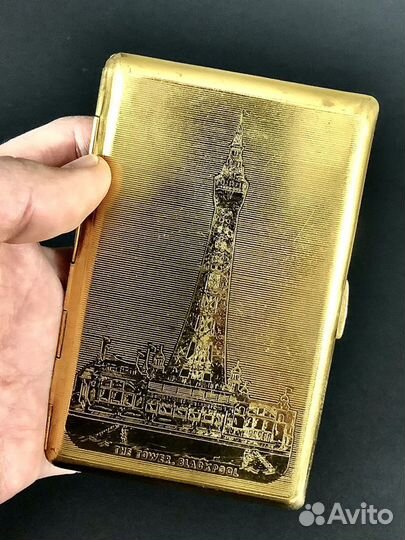 Портсигар латунь Tallent 50e годы