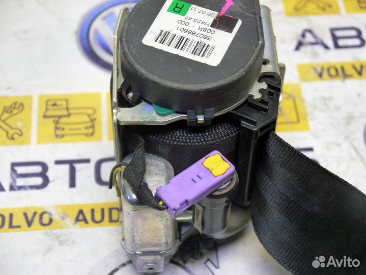 Ремень безопасности передний правый Ауди A4 А4 B7