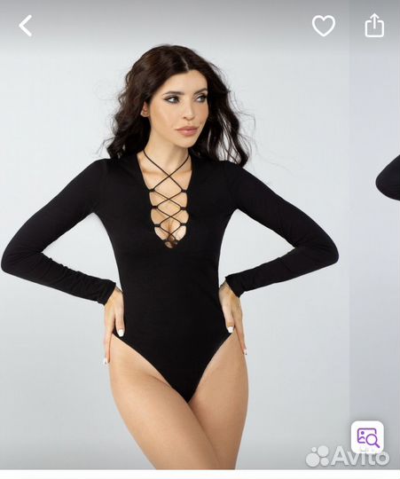 Боди на шнуровке