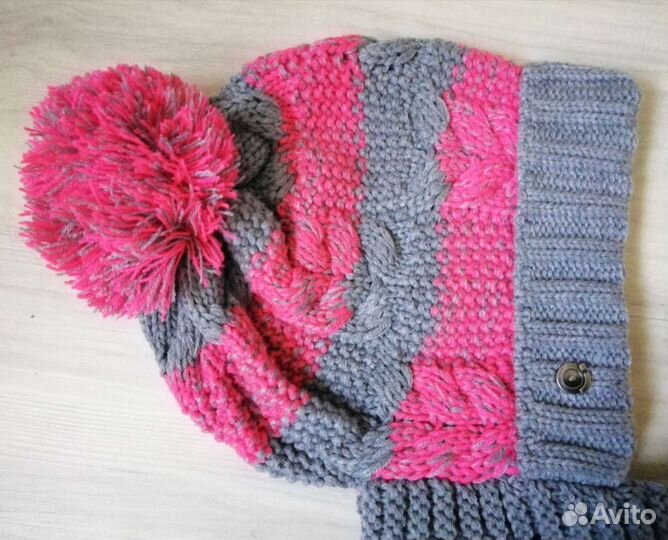 Комплект шапка-шарф д/с новый