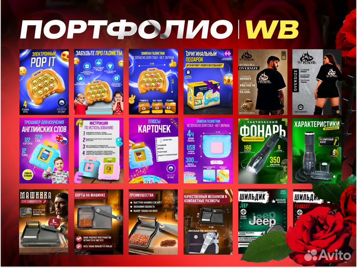 Инфографика для маркетплейсов Wildberries Ozon
