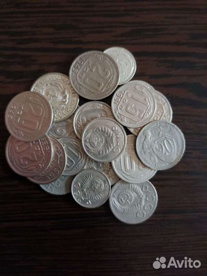 Монеты СССР 10к,15к,20к. 1921-1957г