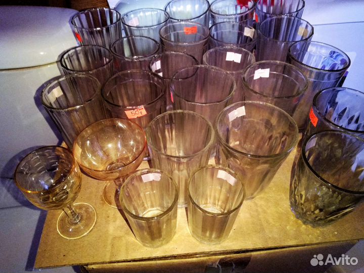 Стаканы, стопки, рюмки СССР