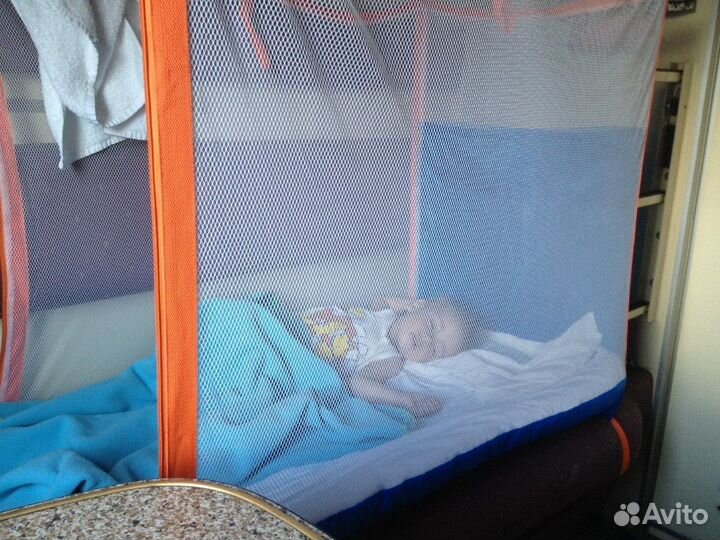 Манеж детский в поезд на нижнюю полку (Manuni19)