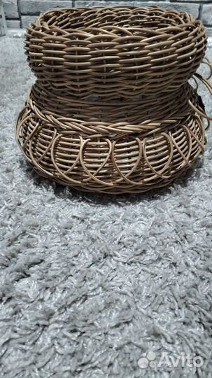 Кашпо из искусственного ротанга 3л