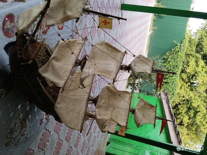 Галеон 17 века ручная работа