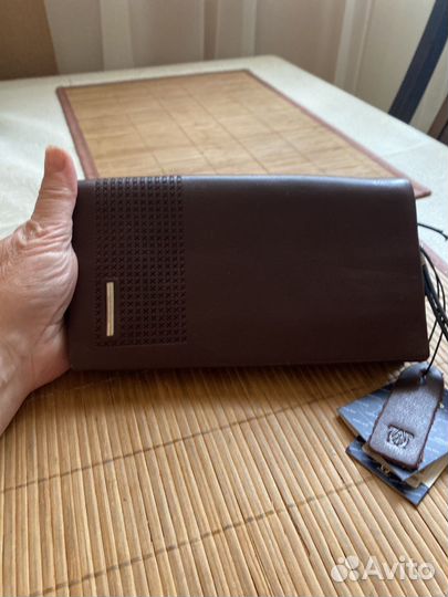 Мужской кошелек-портмоне, натуральная кожа