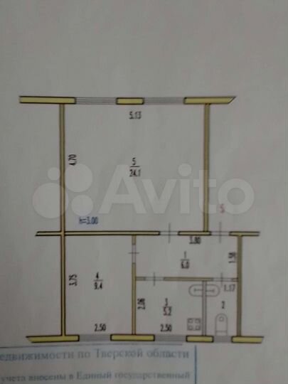 2-к. квартира, 47,1 м², 1/2 эт.
