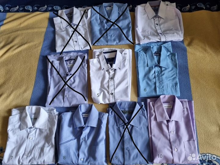 Рубашки для мальчика размеры 116, 122, 134, 140