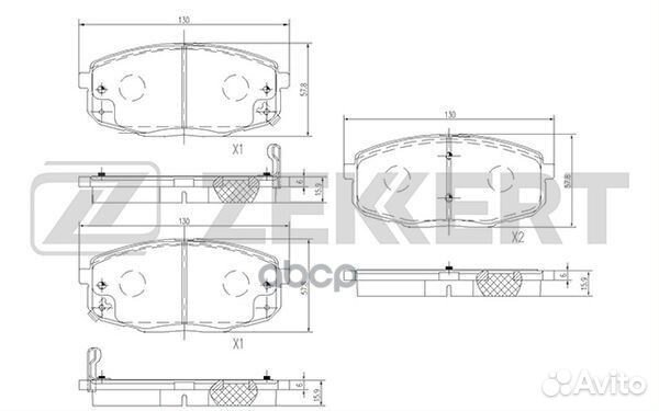 Колодки торм. диск. передн. Kia Carens II 02