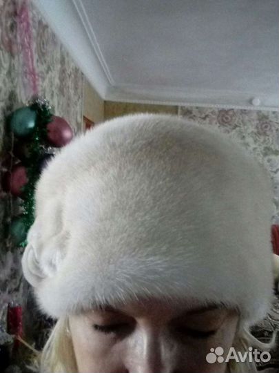 Шапка новая норка,колодка мягкая