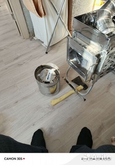 Печка буржуйка, из нержавейки