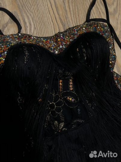 Платье для танцев латина чёрное