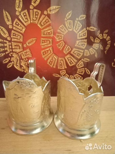 Подстаканники ссср,алюминий,мельхиор