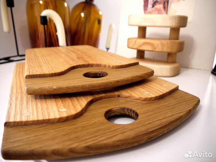 Доска разделочная деревянная 24.1x38.5-18.7х35