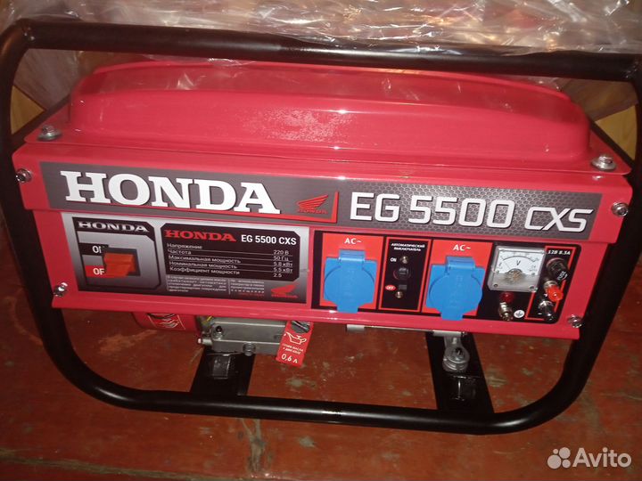 Генератор бензиновый honda eg 5500cxs