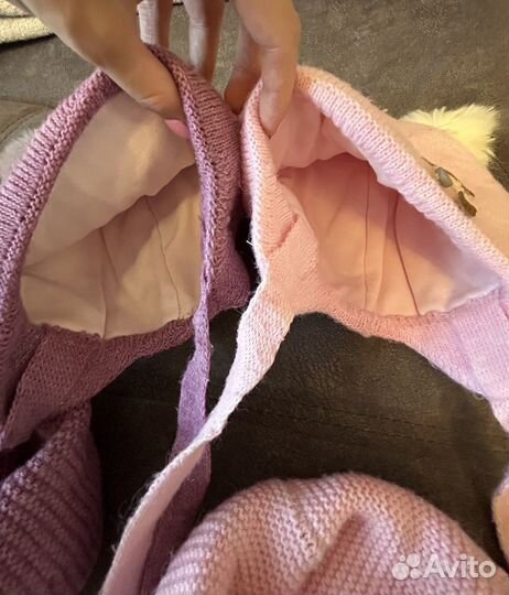 Комплект шапка, шарф снуд для девочки